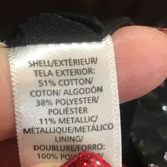 Loft Petite Size 00P Metallic Mini Skirt Black - Picture 4 of 8